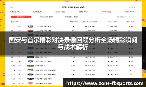 国安与首尔精彩对决录像回顾分析全场精彩瞬间与战术解析